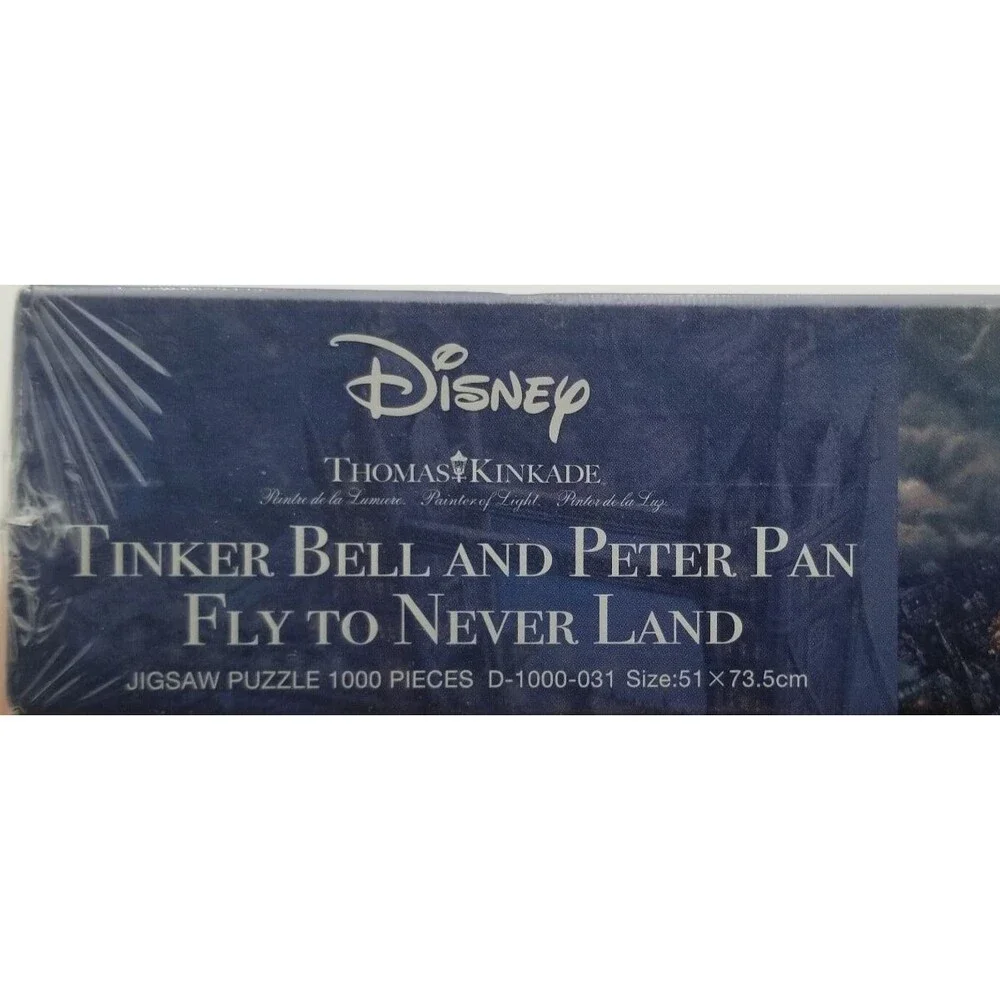 NIB Disney 1000 pc Puzzle Tinker Bell & Peter Pan Fly to Never Land Special Art